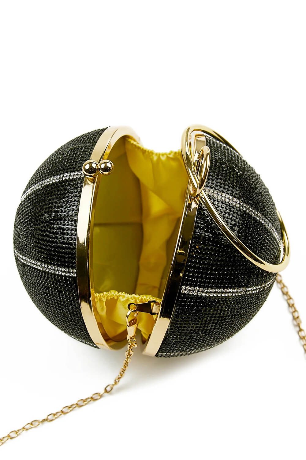 Rhinestone Basketball Evening Clutch With Straps