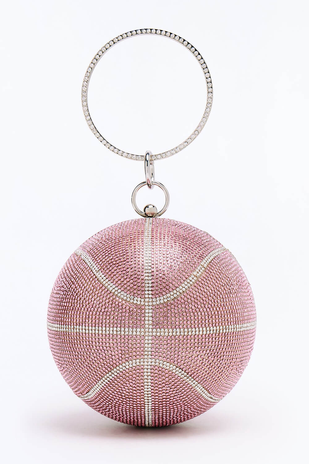 Rhinestone Basketball Evening Clutch With Straps