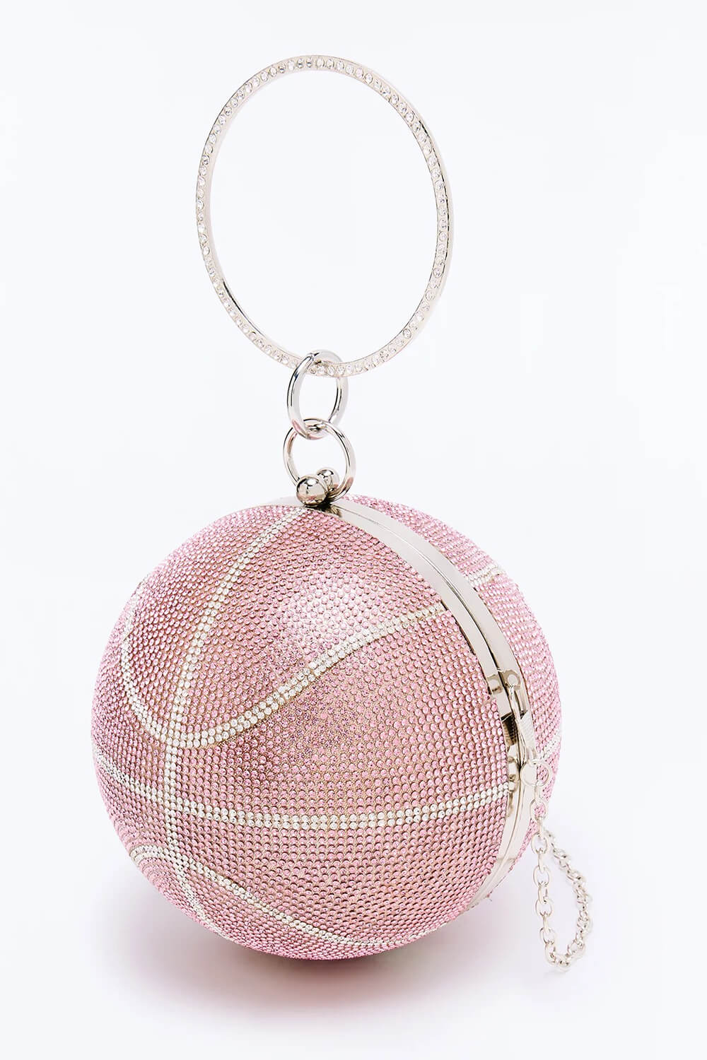 Rhinestone Basketball Evening Clutch With Straps