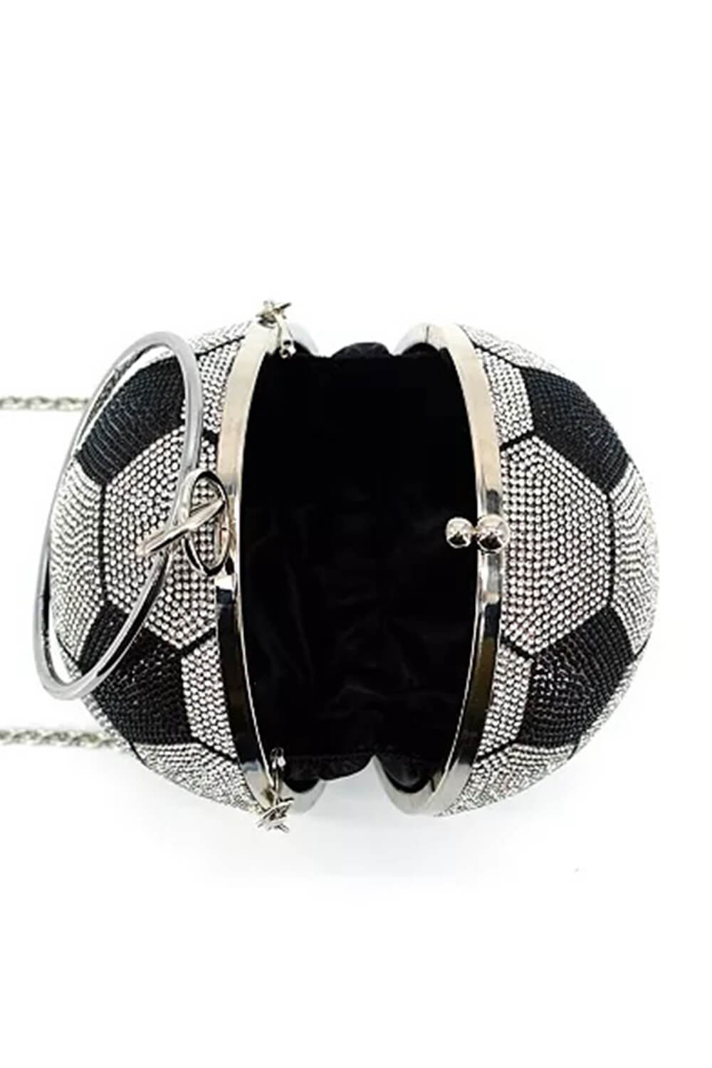 Rhinestone Soccer Evening Clutch With Straps