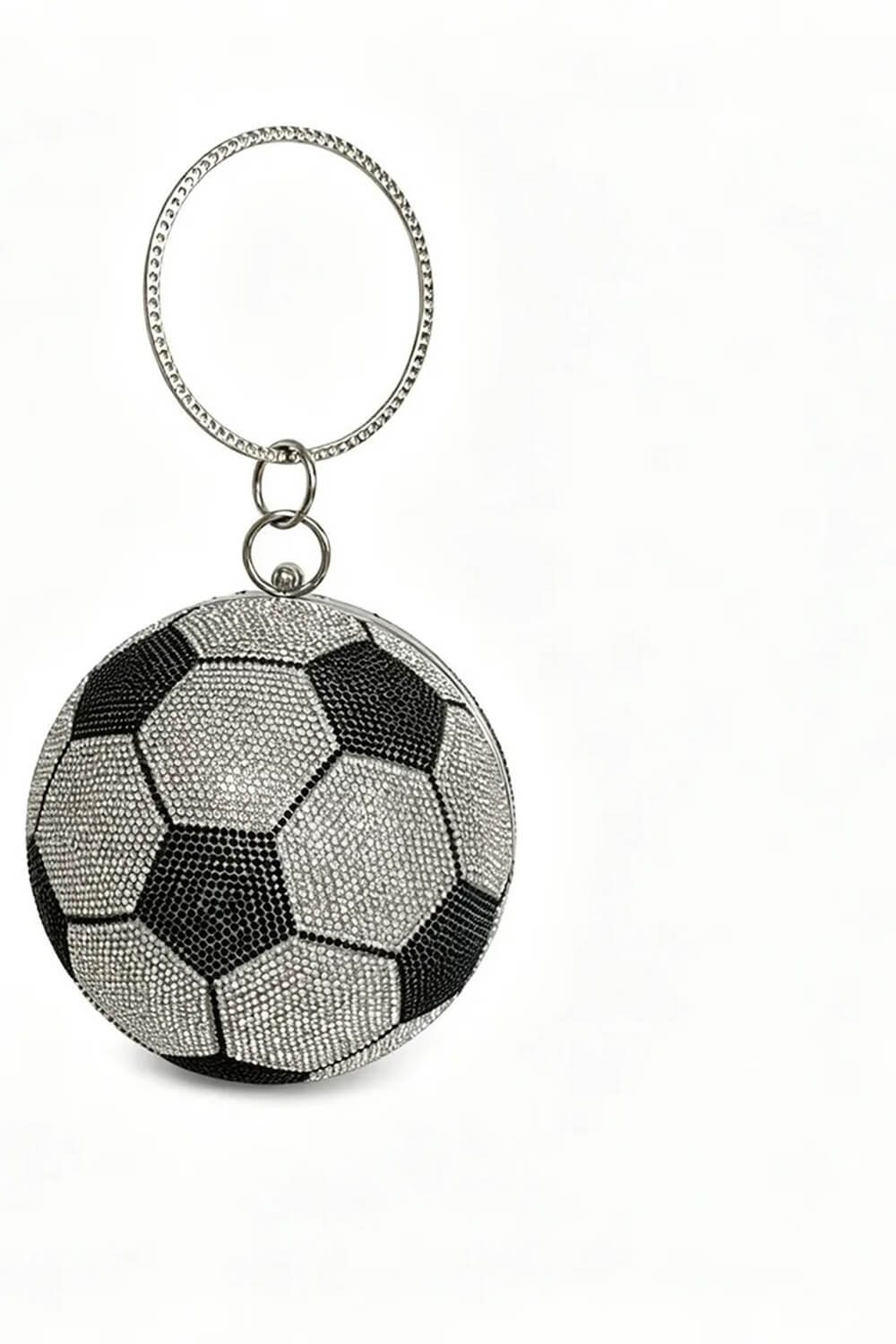 Rhinestone Soccer Evening Clutch With Straps