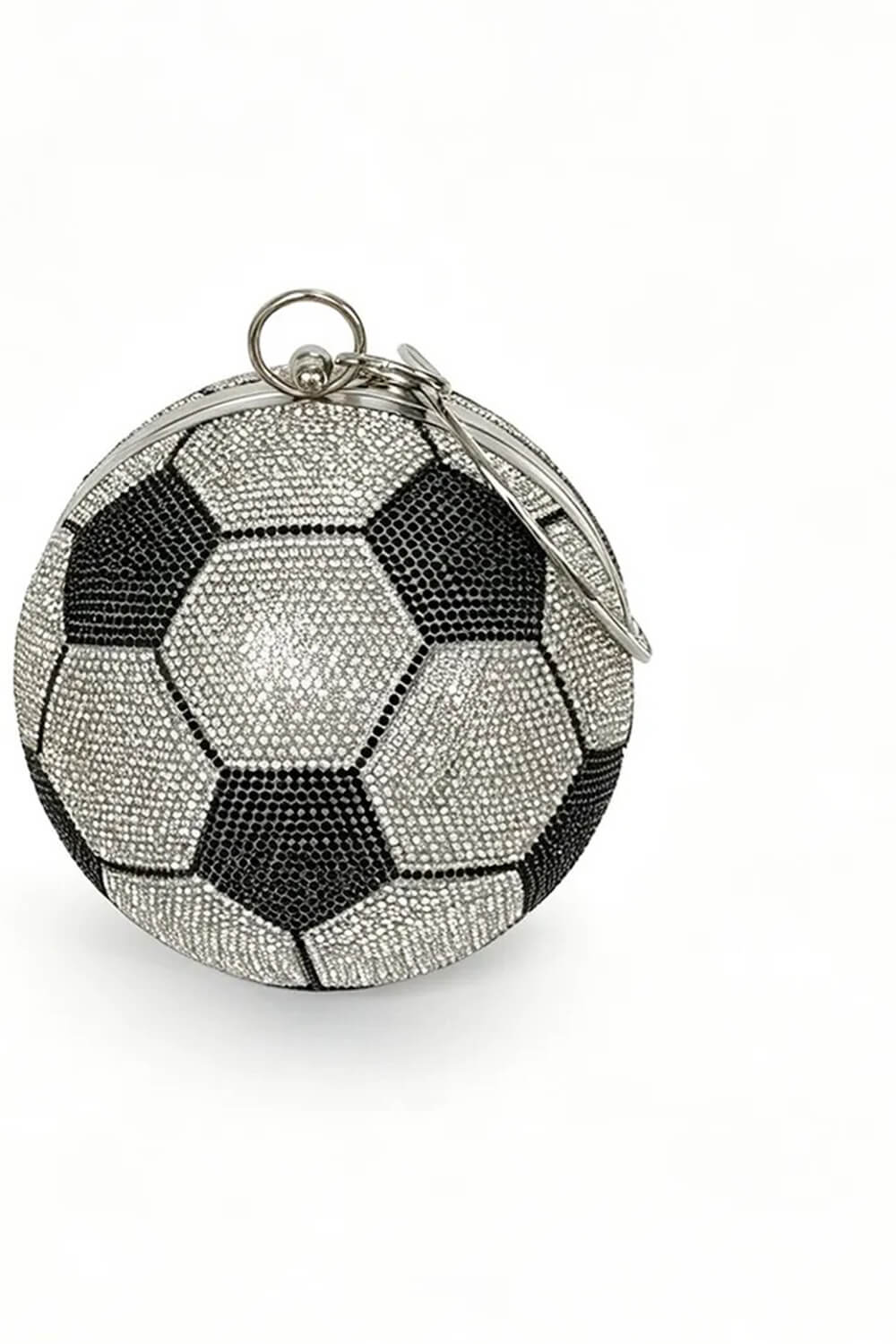 Rhinestone Soccer Evening Clutch With Straps