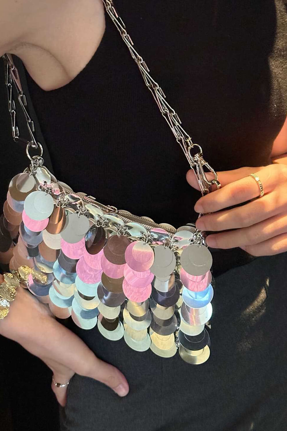 Sequined Crossbody Evening Clutch Bags