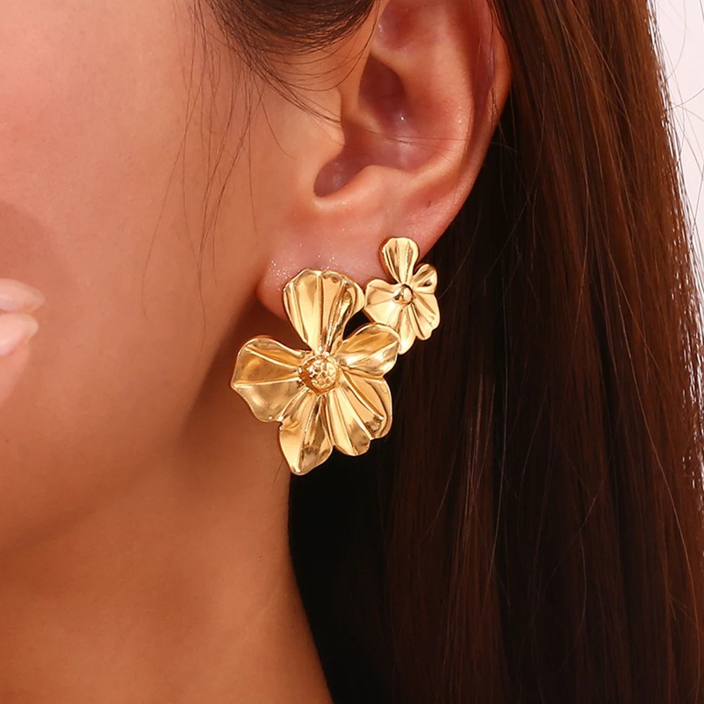 Flower Statement Earrings