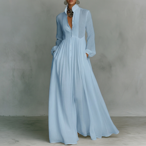 Seraphine | Sculpted Minimal Dress Blue