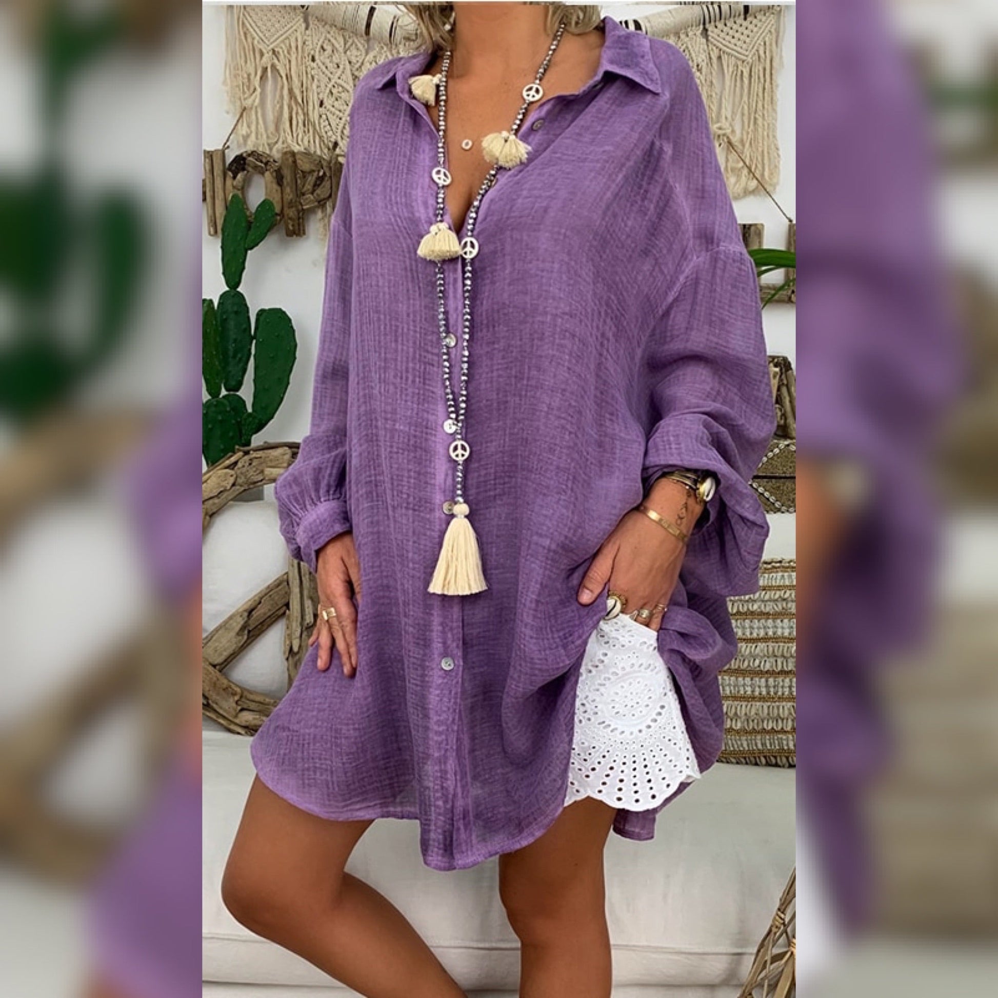 TIZANIA BLOUSE Purple