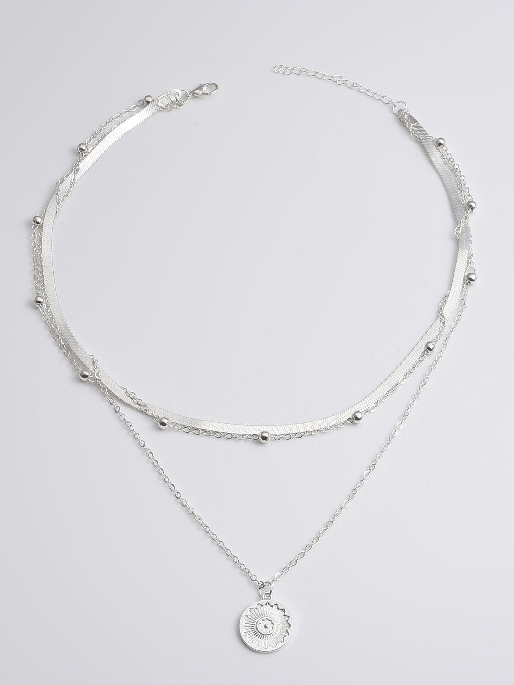 Collier pendentif multicouche à la mode