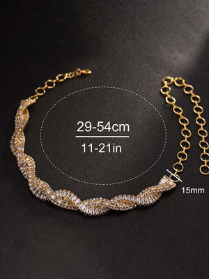 Party Kreuz Design Strass Halskette