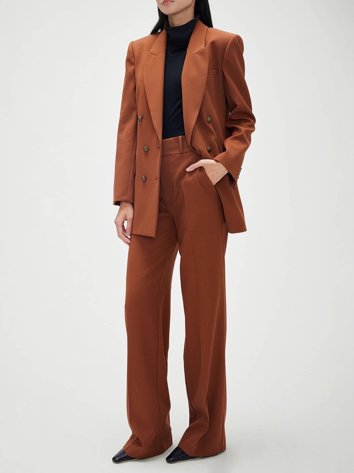 Modische lässige Anzugjacke mit Revers