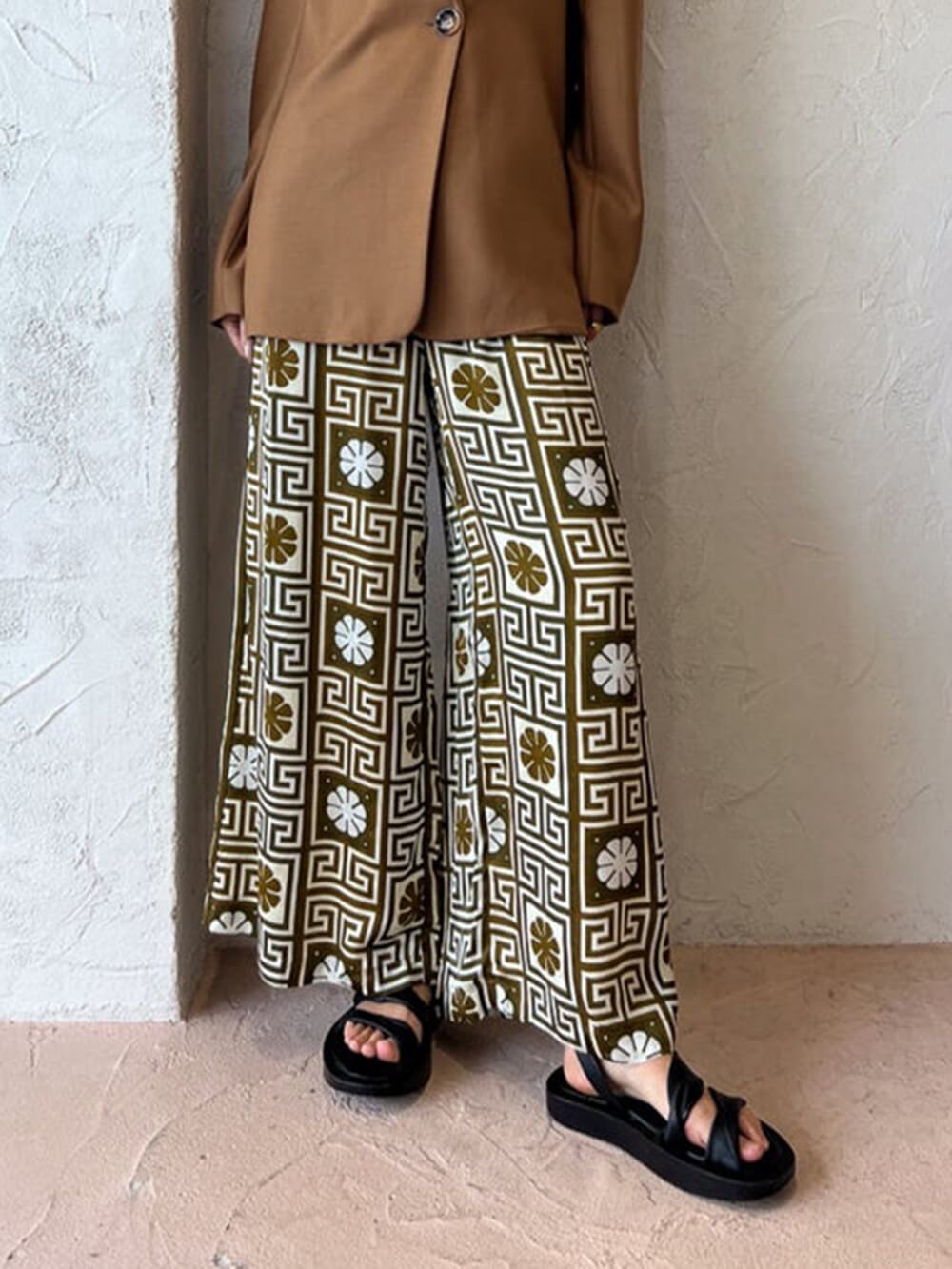 Chemise ample à imprimé unique