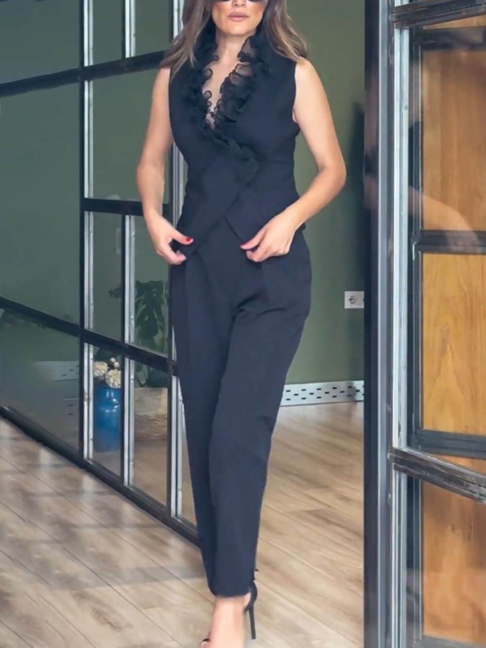 Modische, lässige Hosen mit Taschen