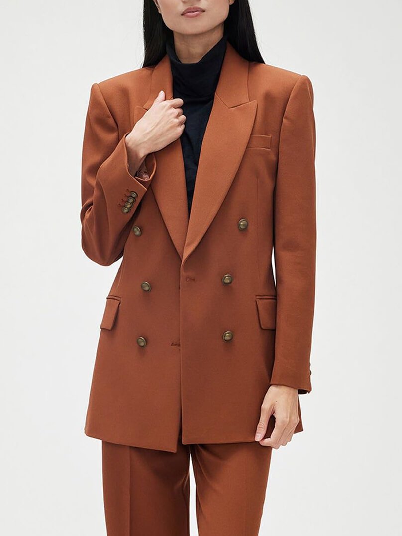 Modische lässige Anzugjacke mit Revers