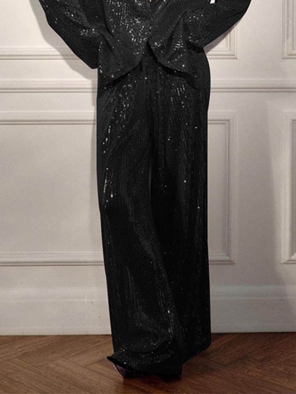 Pantalon élégant à paillettes