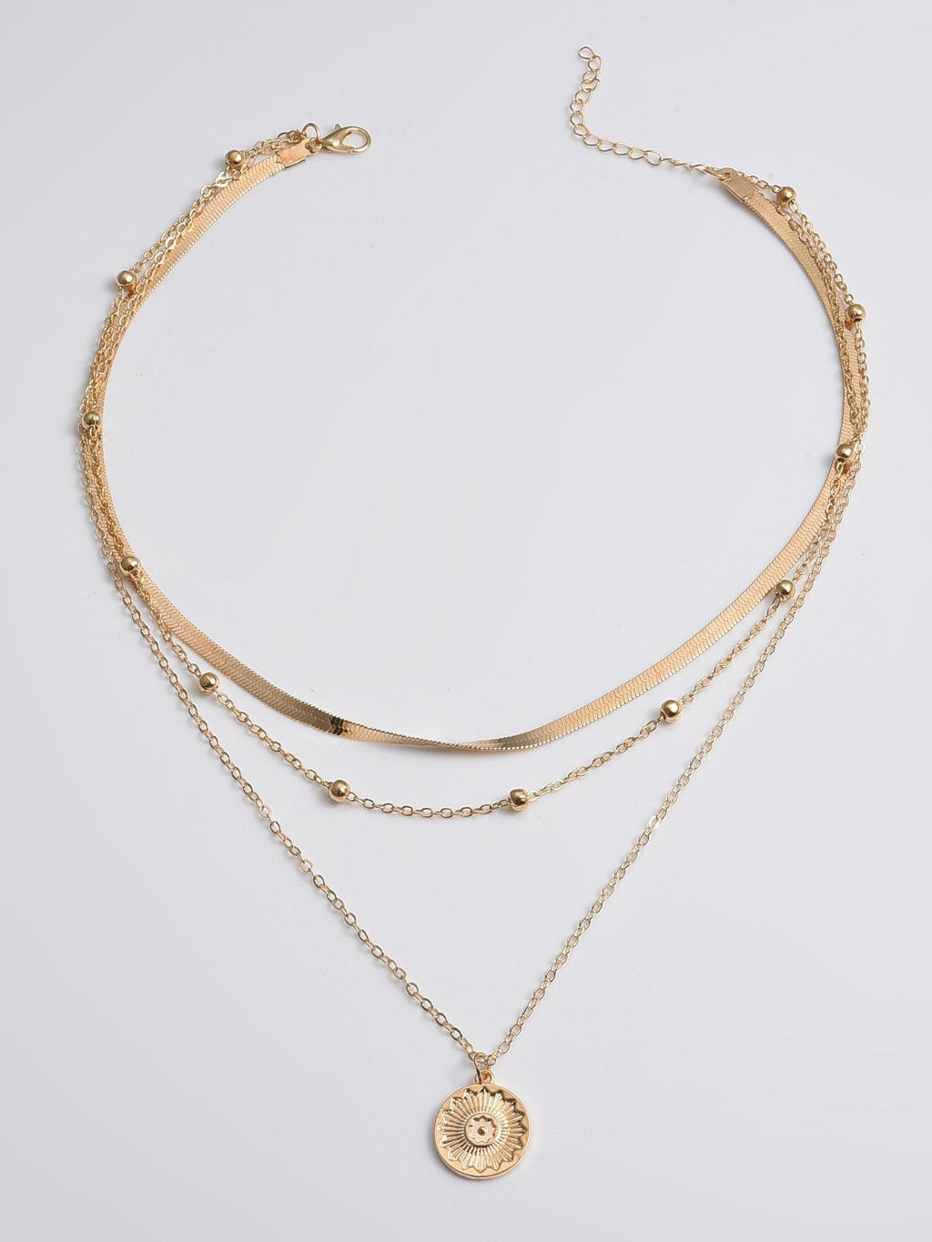 Collier pendentif multicouche à la mode