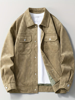 Taylor Checkered Suede Jacket