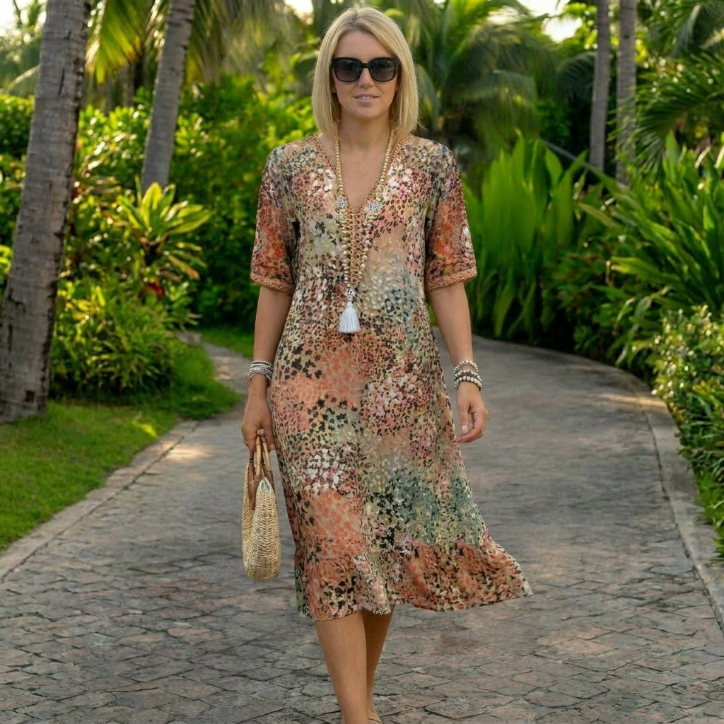 Lunara | Sculpted Waist Flow Dress