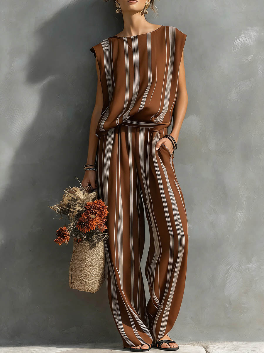 Naomi | Sleeveless Top and Wide-Leg Set