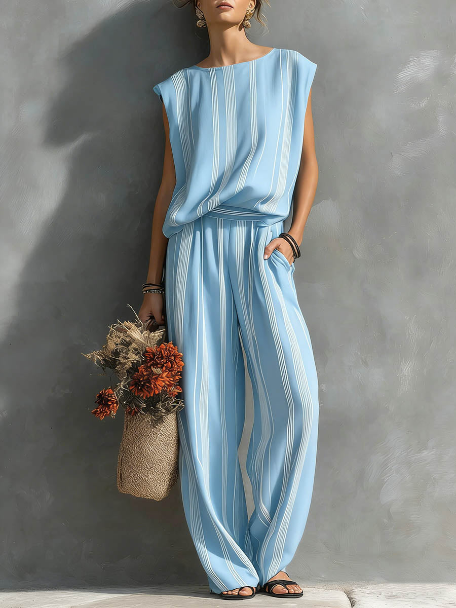 Naomi | Sleeveless Top and Wide-Leg Set