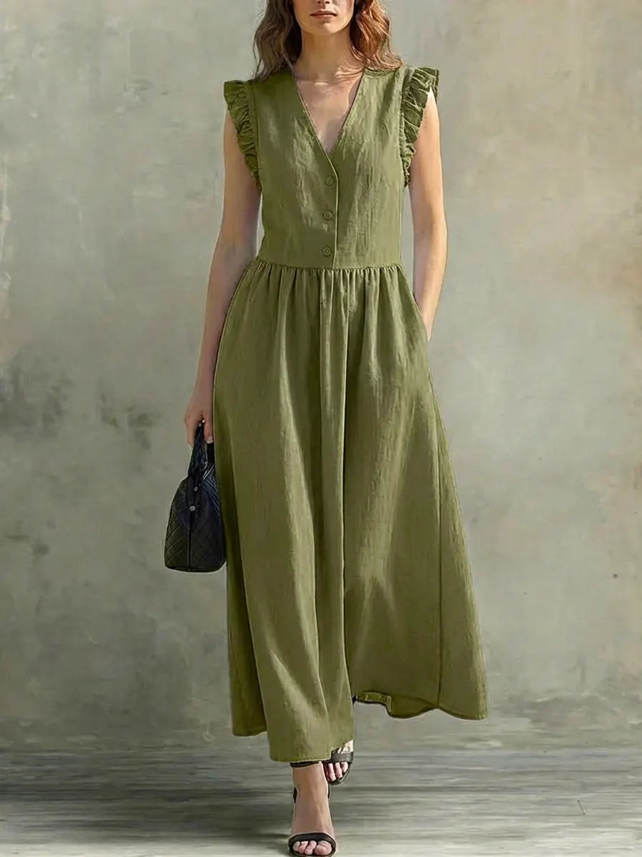 Stella | Light V-Neck Maxi Dress