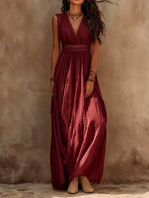 Sophia | Bohemian V-Neck Maxi Dress