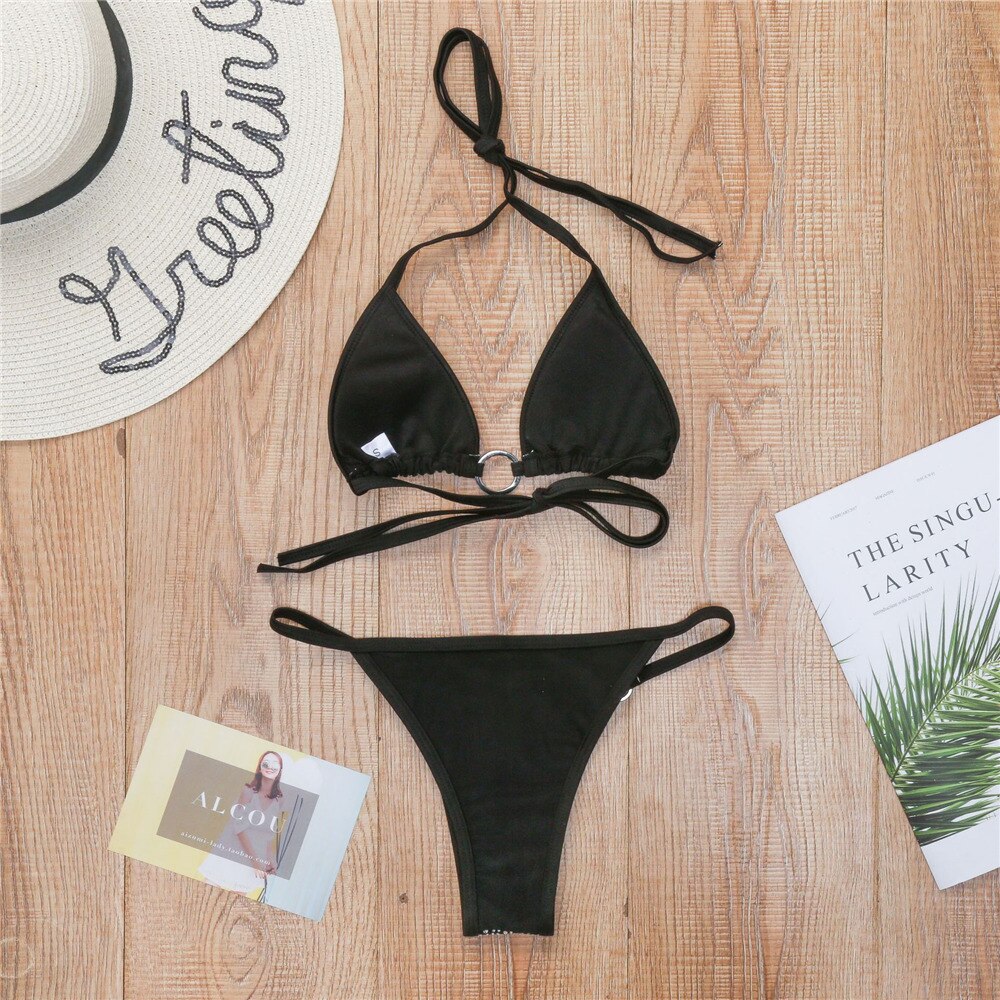 Crystal Bikini With Rhinestone