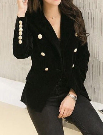 DARIA VELVET BLAZER black