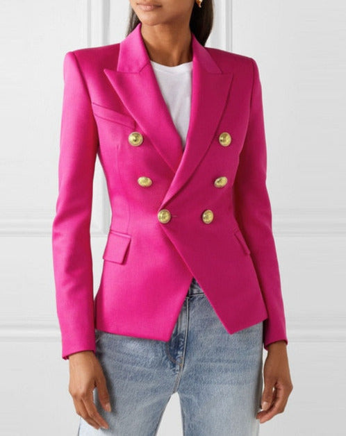 NELLY SATIN BLAZER Pink