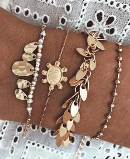 CLARA BOHEMIAN BRACELETS Gold Chain