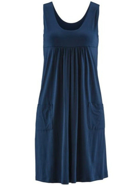POLLINA STRIPED DRESS /plus size/ Blue