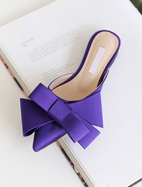 ROTTI BOW SLIPPERS Violet
