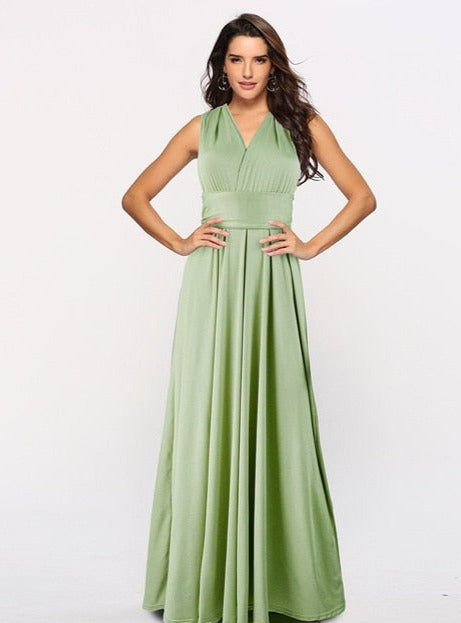LILIAN MAXI DRESS Grass green