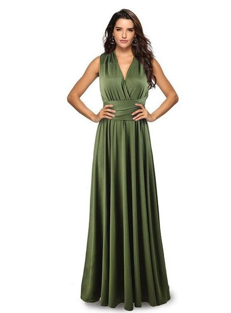 LILIAN MAXI DRESS Army green