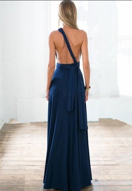LILIAN MAXI DRESS Navy Blue