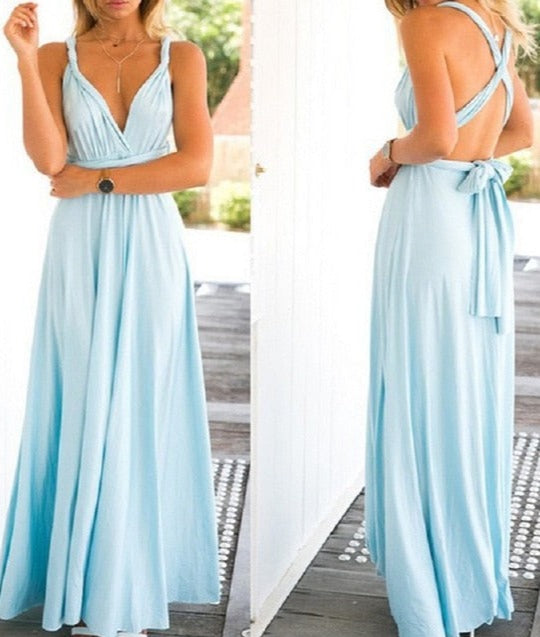 LILIAN MAXI DRESS light blue