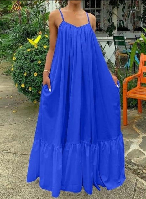 HOLLIDAY VESTIDO /Plus size/ Blue