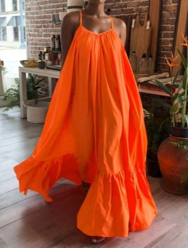 HOLLIDAY VESTIDO /Plus size/ Orange