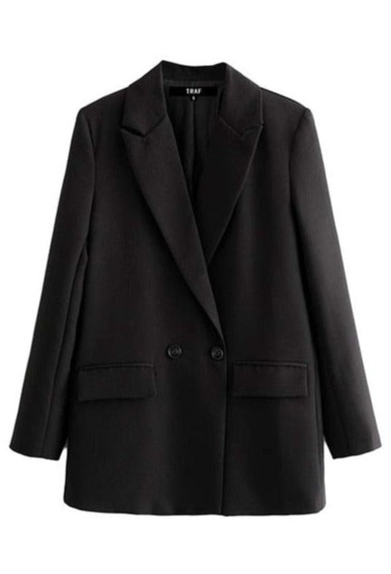 ODRY DOUBLE-BREASTED BLAZER Black