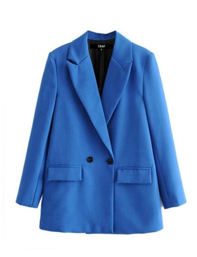 ODRY DOUBLE-BREASTED BLAZER Blue