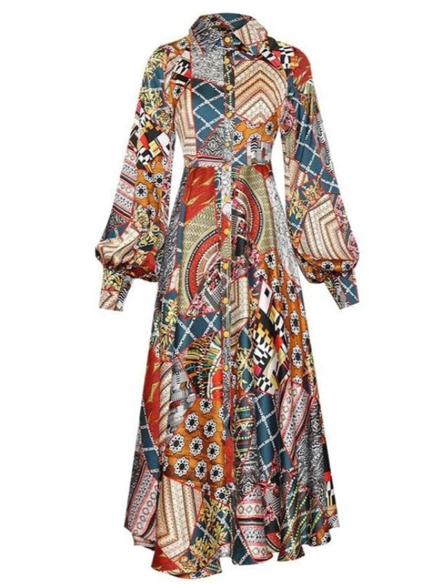 LIMMA RUNWAY DRESS Geometric Print