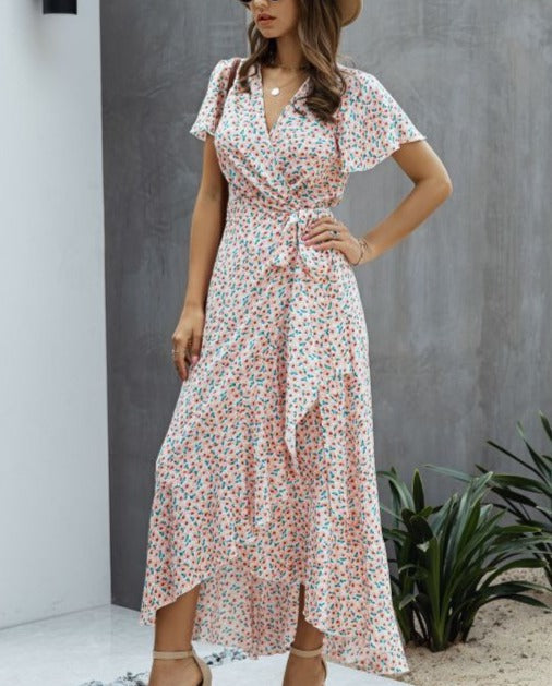 SARRA DOLKA DOT DRESS Pink
