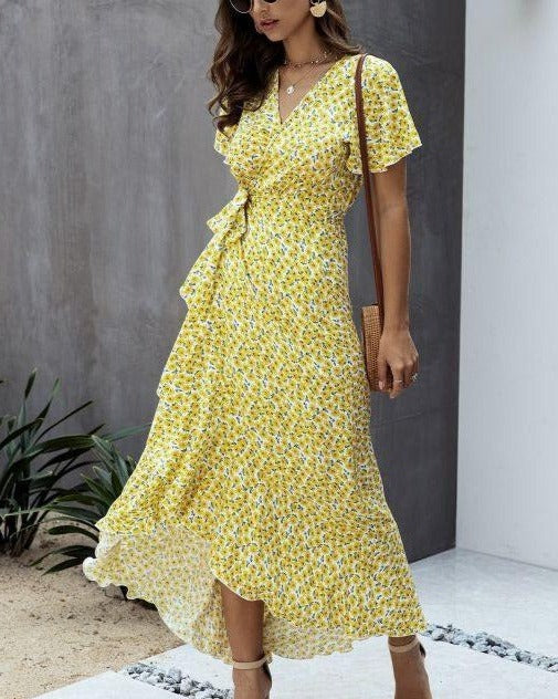 SARRA DOLKA DOT DRESS Yellow 2