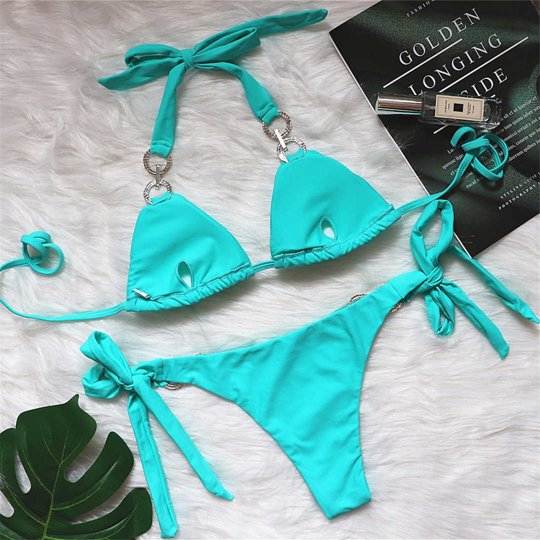 Halter Diamond Ring Bikini