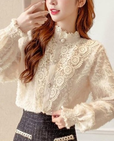 MARIA LOVELY BLOUSE Apricot