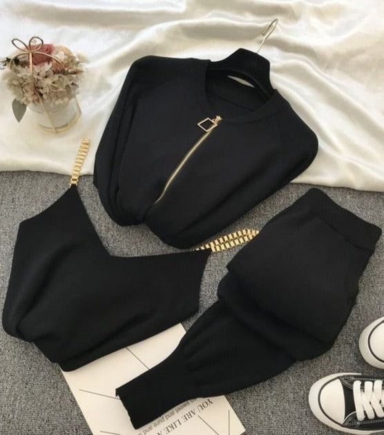 LAILA PANTS SET black One Size