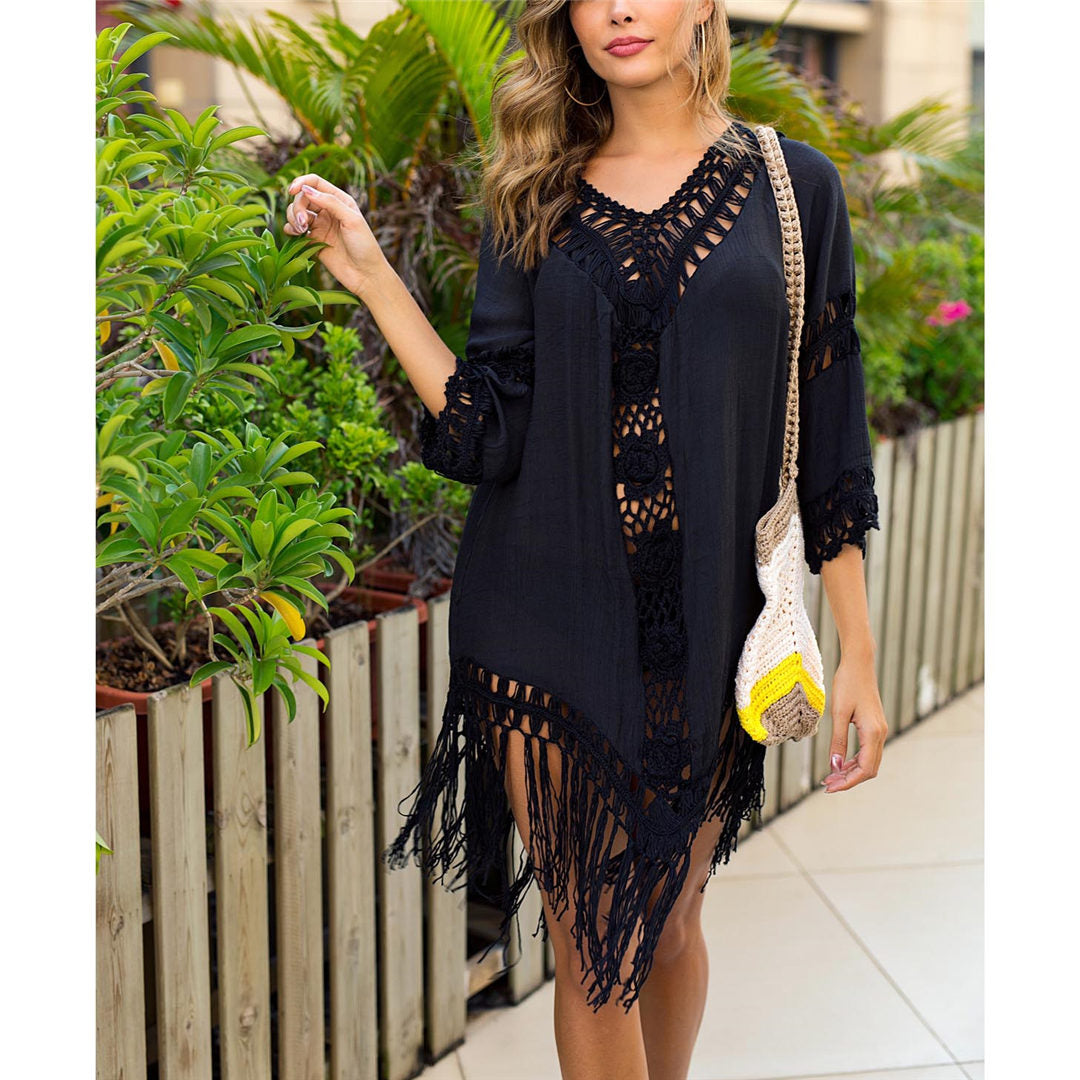 Tassel Cover Up Beach Dress