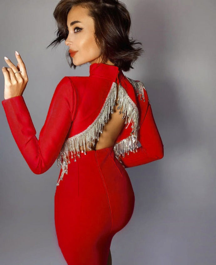 MILA COCKTAIL DRESS Red
