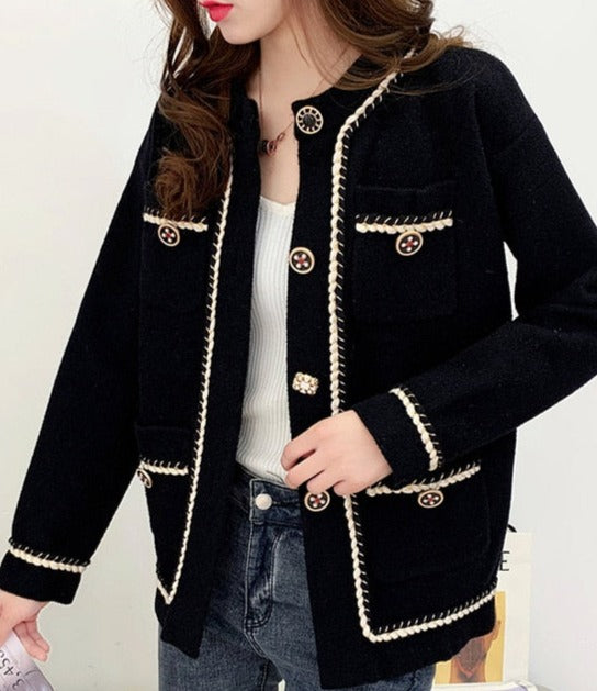 ZORIANA SOFT CARDIGAN Black
