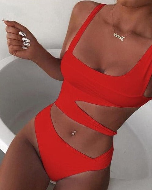 SARRA MONOKINI Red