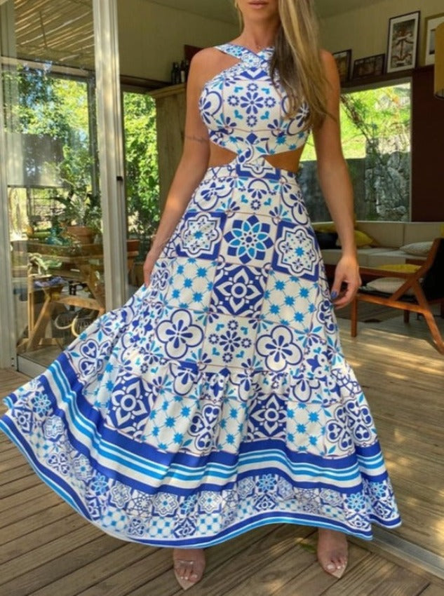 MIKONOS DRESS Blue