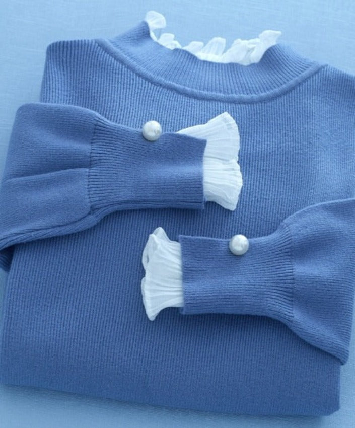 ELISA CUTE SWEATER Blue